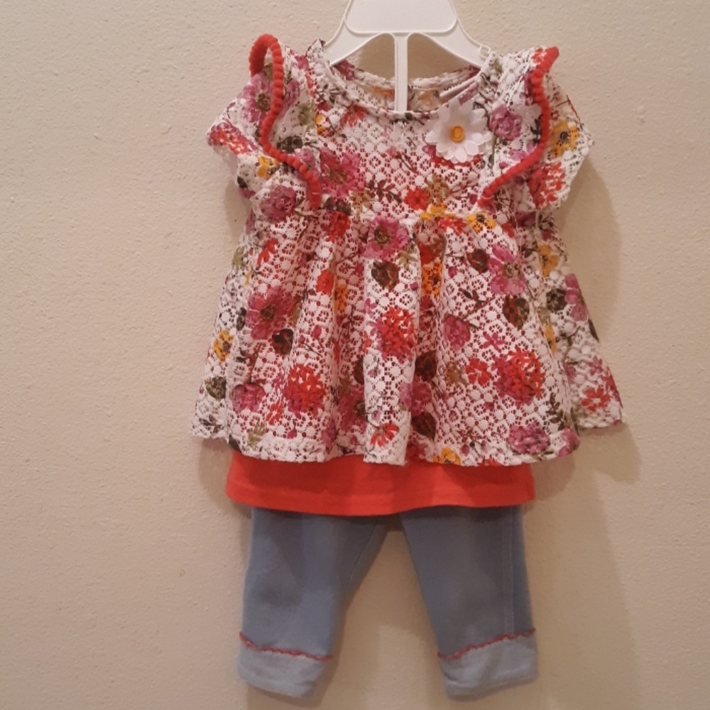 Girls Capri 3pc Set. Sz 18m